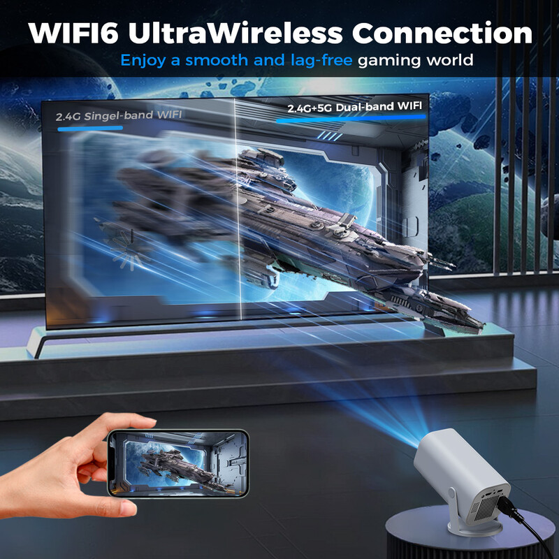 P30 Pro Smart Mini projektor 4K Android 12.0 Dual WIFI6 BT5.0 1080P 1280*720P prijenosni video projektor za kućno kino na otvorenom