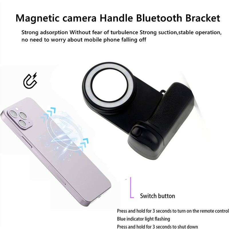 2024 MagSafe Smartphone Camera Shutter Grip Bluetooth Selfie Ručka Foto Stabilizator Stabilizator Svjetla za Iphone Android