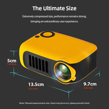 A2000 MINI Projector Φορητός προβολέας βίντεο LED 3D Home Cinema Theatre Παιχνίδι Laser Beamer Smart TV BOX 1080P 4K μέσω θύρας HD