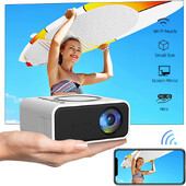 Proiector YT300 Mini Beamer portabil de înaltă calitate pentru camping în aer liber Smartphone cu oglindire fără fir Acceptat Home Theater