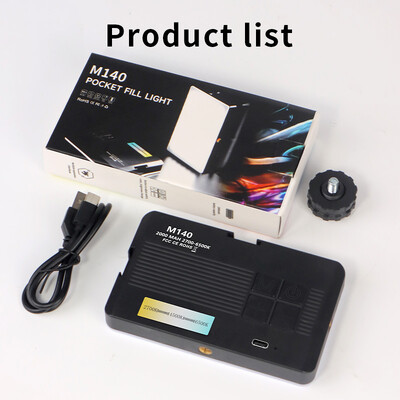 Kvaliteetne LED-selfievalgusti, 2000 mAh laetav aku, CRI 85+, C-tüüpi kaasaskantav valgusti telefoni/tahvelarvuti/sülearvuti jaoks