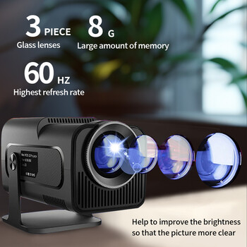 Factory F600 Smart Projector 4K Cinema Theatre Game 1080P Multimedia Projector Mini Portable Home Pocket Projector