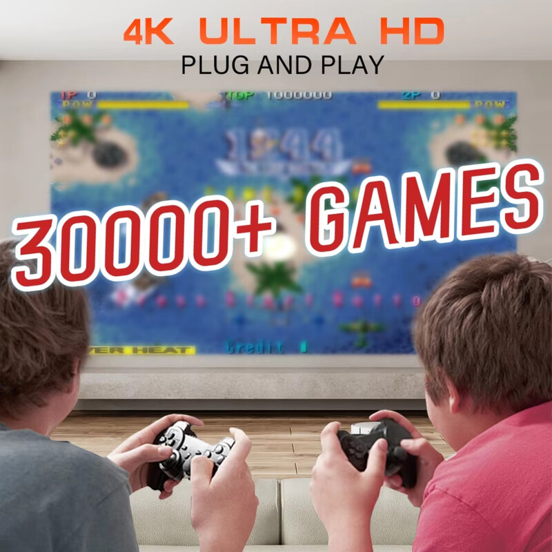 S40GE Android 11 spēļu projektors 64 GB TF kartes bezvadu spēļu kontrolieris Dual WIFI 1280*720P mājas kinozāles pārnēsājamais projektors