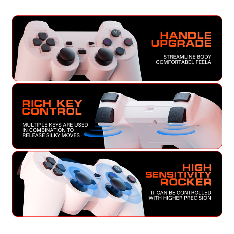 S40GE Android 11 spēļu projektors 64 GB TF kartes bezvadu spēļu kontrolieris Dual WIFI 1280*720P mājas kinozāles pārnēsājamais projektors