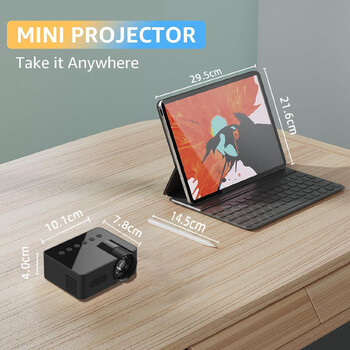 Salange YT100 Mini Projector Support 1080P Mobile Video Home Cinema Φορητό Wi-Fi Wireless Mirroring για IOS Android Smartphone