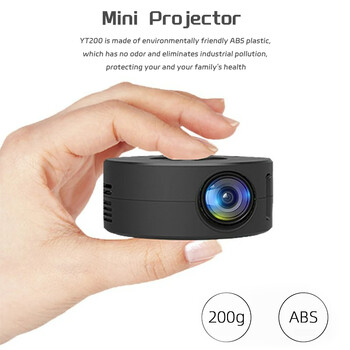 YT200 Mini Projetor Portátil Laser de Cinema και Home Theater Smart TV Beamer Προβολείς βίντεο LED Ταινίες 4K μέσω Porta HD Prese