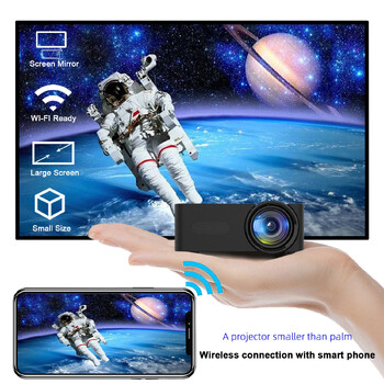 Προβολέας HD YT100: Mini Portable Outdoor Camping Beamer για Home Theater με Smartphone/Ασύρματο Mirroring