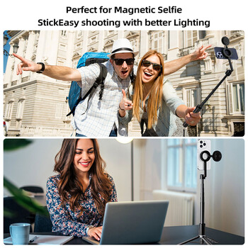 2024 Νέο Smartphone Magnetic Fill Light Mini Selfie Light 3 Λειτουργίες Ρυθμιζόμενη φωτεινότητα για τηλέφωνο Iphone XIAOMI HUAWEI SAMSUNG