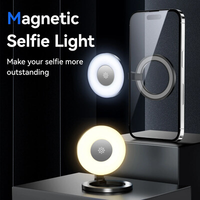 TELESIN Smartphone Magnetic Fill Light Mini Selfie Light 3 режима Регулируема яркост за Iphone XIAOMI HUAWEI SAMSUNG Phone