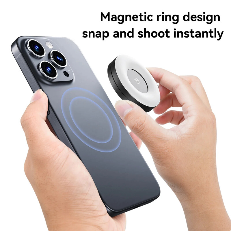 TELESIN Smartphone Magnetic Fill Light Mini Selfie Light 3 moda Podesiva svjetlina za Iphone XIAOMI HUAWEI SAMSUNG telefon