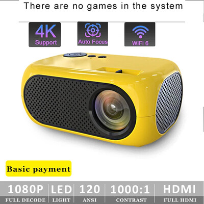 M24 4K HD преносим проектор LED проектор Android 11.0 Bluetooth WIFI 6.0BT5.0 1920*1080P Домашно кино Автофокус Мини проектор