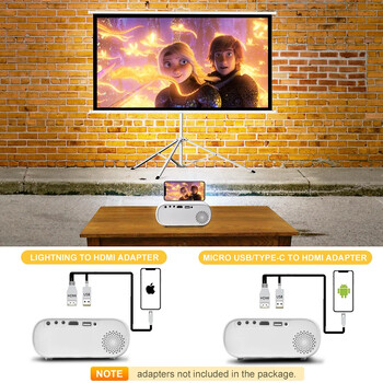 Q11 Mini Projector Smart HD LED LCD Φορητό Video Beamer Καλύτερος προβολέας οικιακού κινηματογράφου WIFI Wireless Screen Mirror Έκδοση