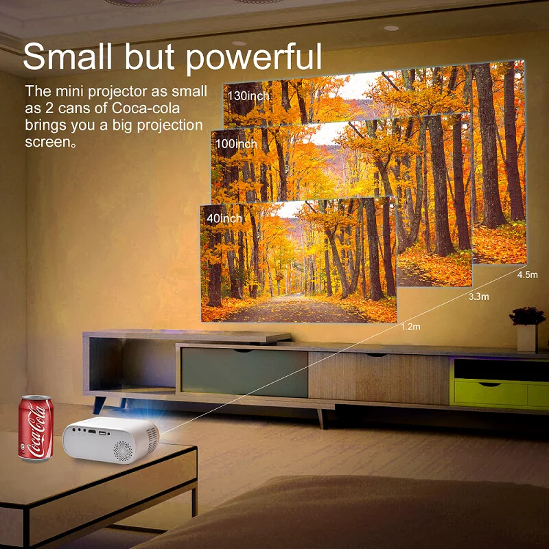 Q11 mini projektors Viedais HD LED LCD pārnēsājamais videosignāls Labākais mājas kinozāles WIFI bezvadu ekrāna spoguļa versijas projektors