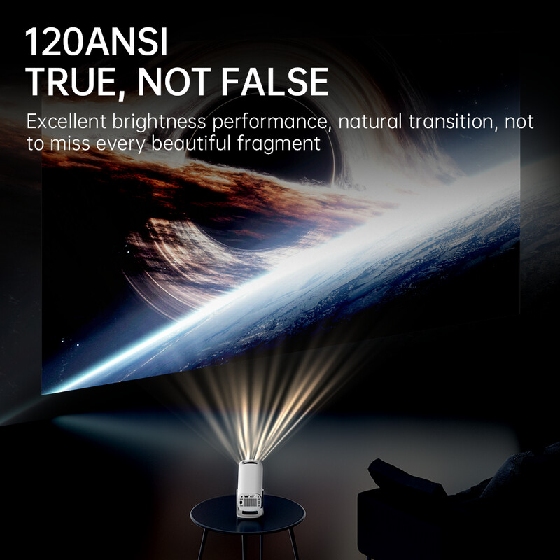 HONGTOP S40 Android 11 Мини проектор Поддръжка 4K 1080P 2.4G/5GWIFI BT5.0 Проектор 1280*720P Преносим проектор за домашно кино