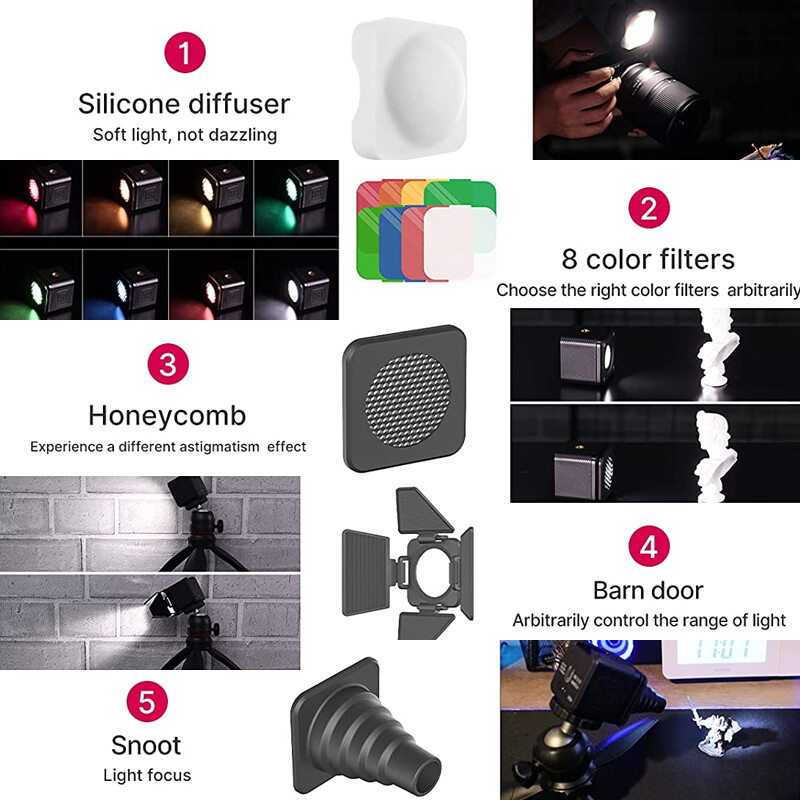 Ulanzi L2 Cute Lite vodootporno mini LED video svjetlo magnetsko s difuzorom za 10m podvodno snimanje za Gopro Hero 12 11 10 9 8