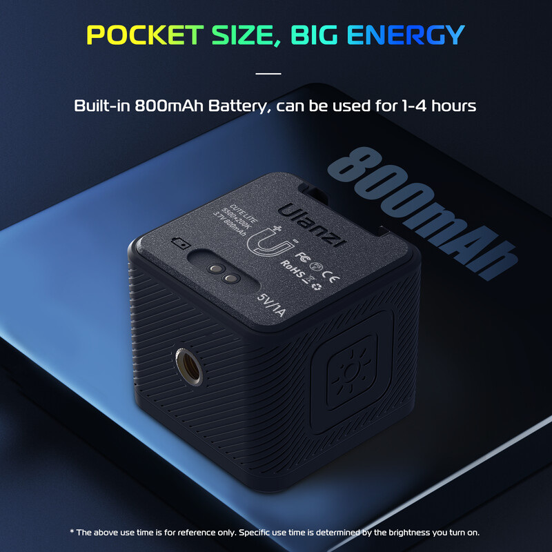 Ulanzi L2 Cute Lite vodootporno mini LED video svjetlo magnetsko s difuzorom za 10m podvodno snimanje za Gopro Hero 12 11 10 9 8