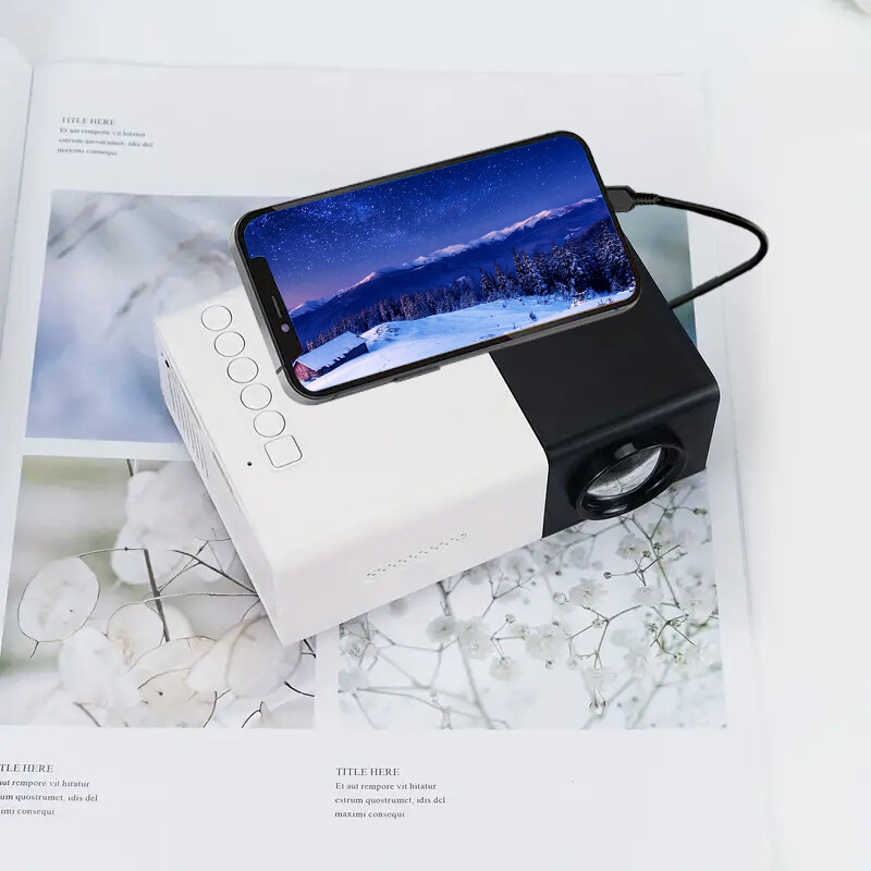 YG300 novi mobilni bežični mobilni telefon projektor USB punjač napajanje kućno prijenosno spavaća soba kućno kino, vanjska, unutarnja upotreba