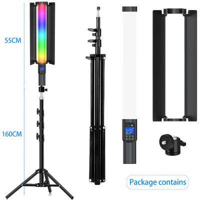 RGB fotografija Video Light Stick Wand Party Šarena LED lampa Fill Light Ručna bljeskalica Speedlight Osvjetljenje sa stativom
