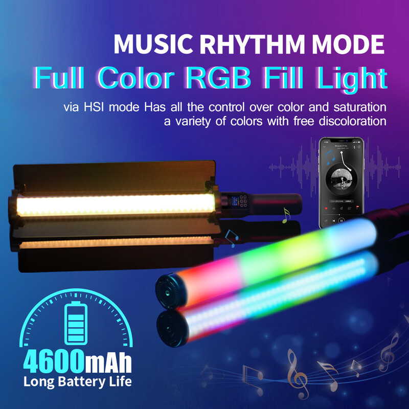 RGB fotografija Video Light Stick Wand Party Šarena LED lampa Fill Light Ručna bljeskalica Speedlight Osvjetljenje sa stativom