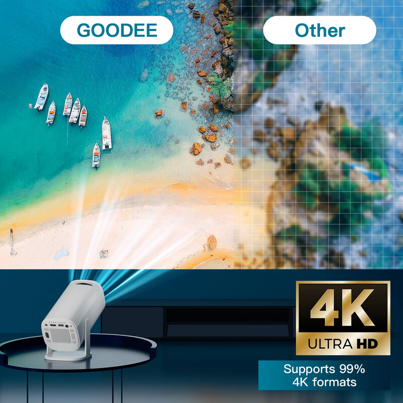 Mini proiector inteligent P30 Android 11 WiFi6 Bluetooth Mini portabil inteligent Suport Proiector 4K BT5.0 Proiector 1280*720P