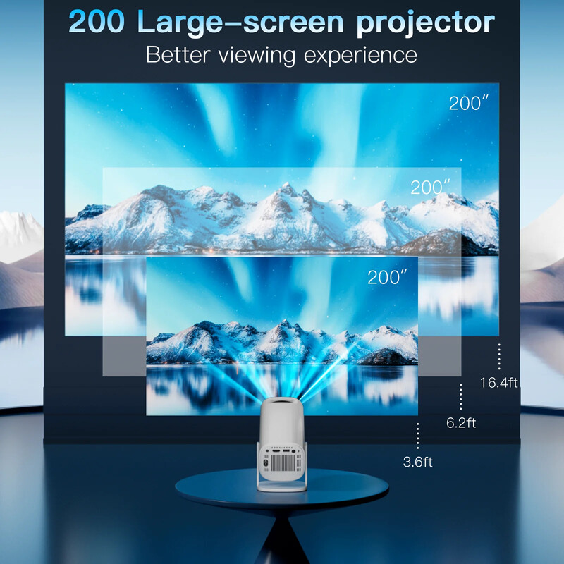 Mini proiector inteligent P30 Android 11 WiFi6 Bluetooth Mini portabil inteligent Suport Proiector 4K BT5.0 Proiector 1280*720P