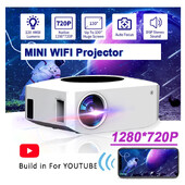 4K WIFI juhtmevabad projektorid välistingimustes tugi 1080p miniprojektorid 360 kodukino HDMI nutiteler IOS-ile XIAOMI SAMSUNG