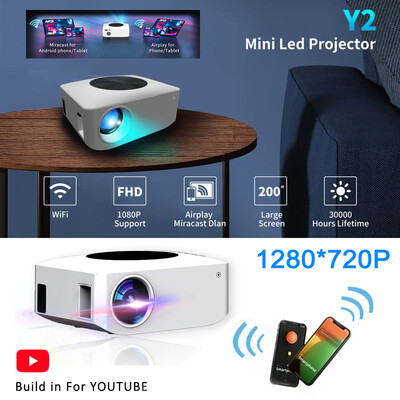 4K WIFI juhtmevabad projektorid välistingimustes tugi 1080p miniprojektorid 360 kodukino HDMI nutiteler IOS-ile XIAOMI SAMSUNG