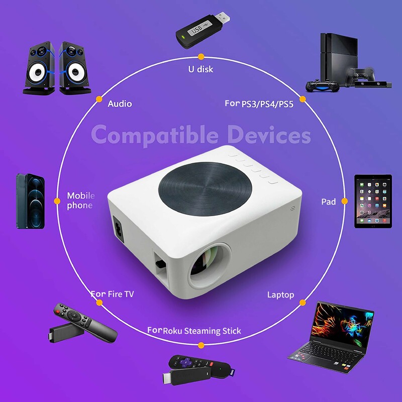 4K WIFI juhtmevabad projektorid välistingimustes tugi 1080p miniprojektorid 360 kodukino HDMI nutiteler IOS-ile XIAOMI SAMSUNG