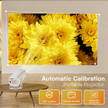 Salange S40 Smart Projector Digital Android11 Υποστήριξη 4K 1080P WiFi6 BT5.4 Allwinner H713 1280*720P Auto Keystone Pocket Beamer