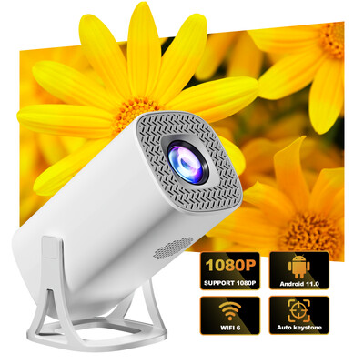 Proiector inteligent Salange S40 Digital Android11 Suport 4K 1080P WiFi6 BT5.4 Allwinner H713 1280*720P Auto Keystone Pocket Beamer