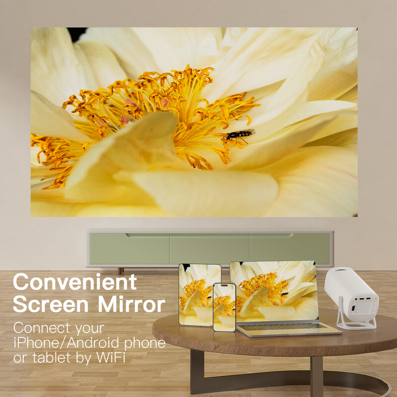 Salange S40 Smart Projector Digital Android11 atbalsts 4K 1080P WiFi6 BT5.4 Allwinner H713 1280*720P Auto Keystone Pocket Beamer