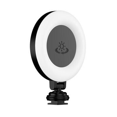 Mini rõngaslamp LED-valgusti kahevärviline 360 ° pööratav C-tüüpi võimsusega 48 LED helmeid, mis ühilduvad Selfie Stick Camera Magic Armiga