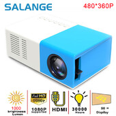 Νέας σχεδίασης J9 Pro Projector 1000 Lumens 480x360 Pixels Mini LED Projector Home Media Player για smartphone IOS και Android