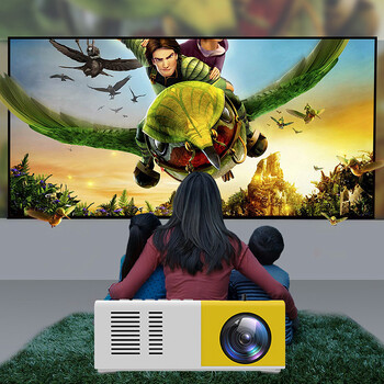 Νέας σχεδίασης J9 Pro Projector 1000 Lumens 480x360 Pixels Mini LED Projector Home Media Player για smartphone IOS και Android