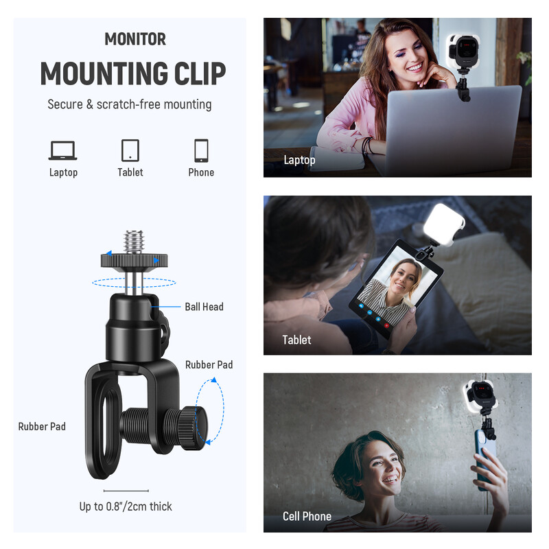 Neewer ultra svijetlo mini LED video svjetlo 49 LED video svjetlo visoke snage s mogućnošću prigušivanja kompatibilno s Iphone 15 Pro Max računalom