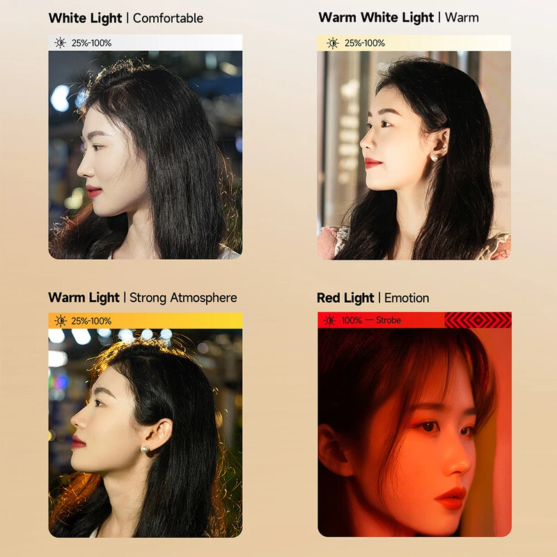 Užpildymo lemputė 28 W magnetinė LED vaizdo kameros apšvietimo rankena ir 1/4 colio CRI≥95 2700K-6500K šaltasis batas vaizdo įrašymui