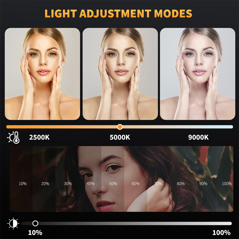 2024 LED Selfie Light Phone Fill Light с държач за телефон 120 LED 3000mAh акумулаторна видео светлина за Tiktok Vlog видеоконференция