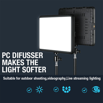 Αναβάθμιση 352 LED High Power Video Light Panel Bi-color 2800K-7000K Photography Lighting for Live Streaming Photo Studio Light LED