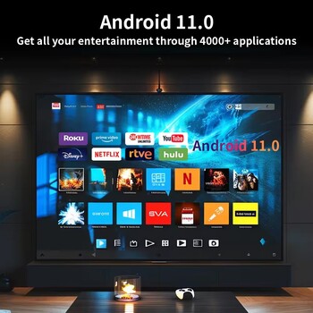 Salange Android 11 P330W проектор HD 1080P поддръжка 4K Allwinner H713 BT5.0 Smart TV офис микро преносим 5G Wifi домашно кино