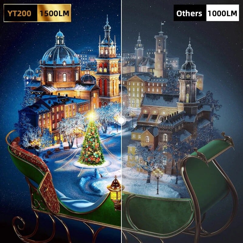 Yt200 nutikas projektor LED mobiilne video kodukino meediapleier lastele kingitus kino juhtmega sama ekraani projektor iPhone Android