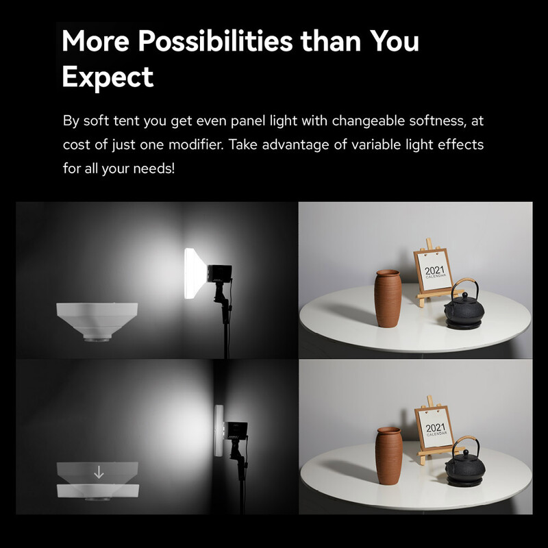 Godox ML-CS1625/ML-CD15 pehme telgikomplekt, 3 adapterit fotograafia jaoks Light Flash Studio fotograafia portree täitevalgusti tarvikud