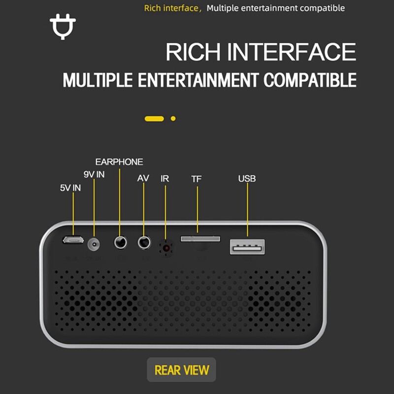 Kaasaskantav miniprojektor kodukino meediumipleier kino juhtmevaba multiekraaniga projektor iPhone'i Androidi jaoks, lihtne kasutada – Ühendkuningriigi pistik