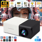 YG300 PRO Mini HD välisprojektor Kodukinoprojektor Mini Kaasaskantav YG300 LED Lasteprojektor Mobiilne videoprojekt