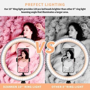 Led Selfie RGB Fill Φωτογραφία Φωτισμός Τηλέφωνο Ringlight Φωτογραφία Δαχτυλίδι Φωτιστικό Φωτιστικό Youtube Live με τηλεχειριστήριο βάσης τριπόδου