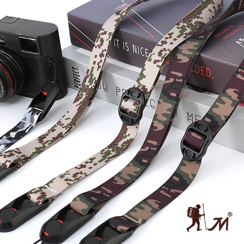 Uus kamuflaažkaamera rihm, reguleeritav kiirkinnitusrihm Canoni R5II R8 Nikon Z7II Z6II Z9 Sony A6700 Fuji XT50 tarvikutele