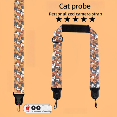 Kaamera kiirvabastuskael Õlarihmade tarvikud koomiks Isikupärastatud disain Canon Nikon Sony Fuji Leica DSLR DSL jaoks