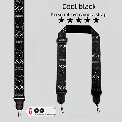 Kaamera kiirvabastuskael Õlarihmade tarvikud koomiks Isikupärastatud disain Canon Nikon Sony Fuji Leica DSLR DSL jaoks