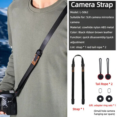 Remen za zapešće oko vrata s brzim otpuštanjem, podesivi remen za Fujifilm X-T5 T3 T20 H2 H2S E4 T30 Mark II Sony Alpha SLR Canon Nikon