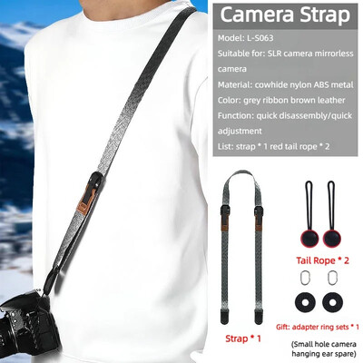 Remen za zapešće oko vrata s brzim otpuštanjem, podesivi remen za Fujifilm X-T5 T3 T20 H2 H2S E4 T30 Mark II Sony Alpha SLR Canon Nikon