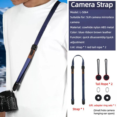 Remen za zapešće oko vrata s brzim otpuštanjem, podesivi remen za Fujifilm X-T5 T3 T20 H2 H2S E4 T30 Mark II Sony Alpha SLR Canon Nikon